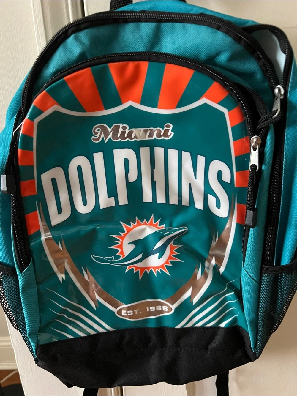 NFL Miami Dolphins Teal Orange Black Backpack